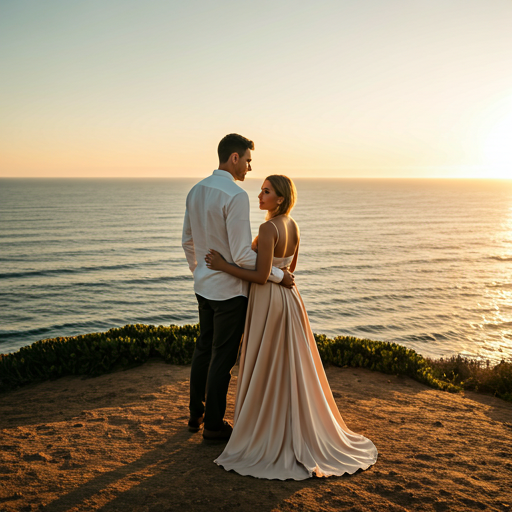 Couple cliffside