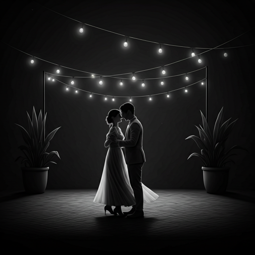 Silhouette dancing